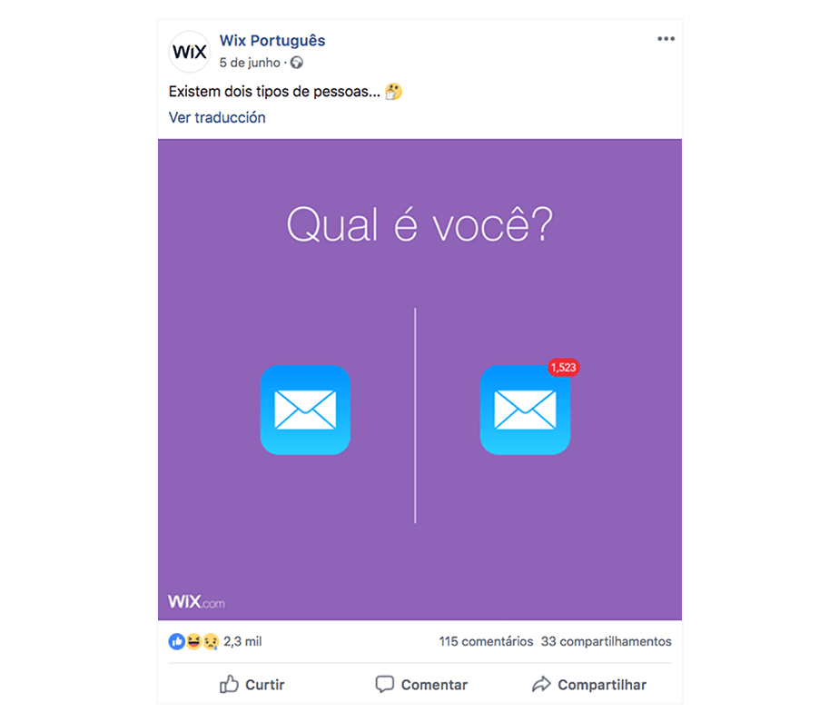 Exemplo de Post para Facebook Exemplo de Post para Facebook