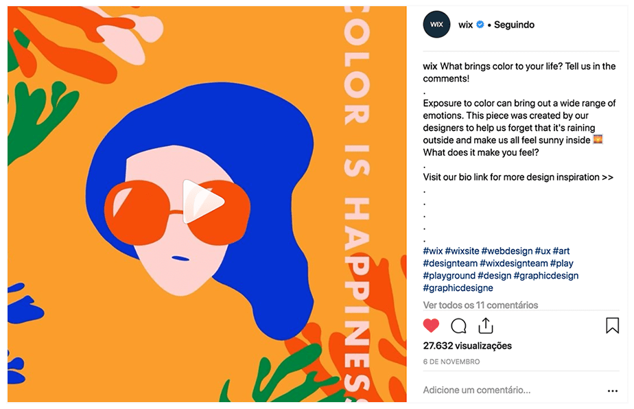 Exemplo de Post para Instagram Exemplo de Post para Instagram
